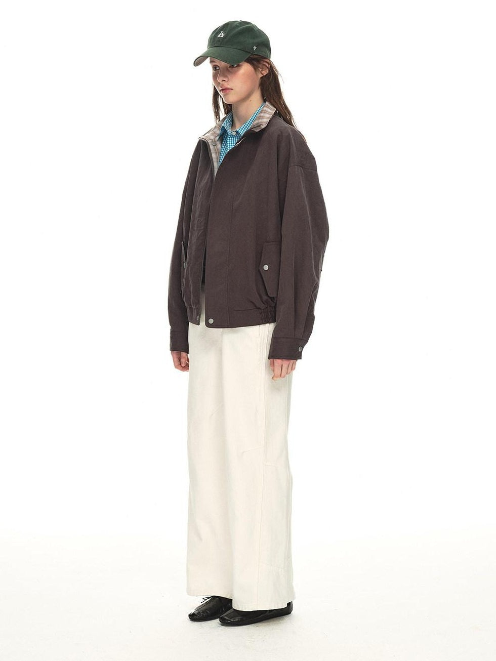 Country Moment Breathable Cotton Relaxed Natural Waist Casual Daily White Wide Leg Pants