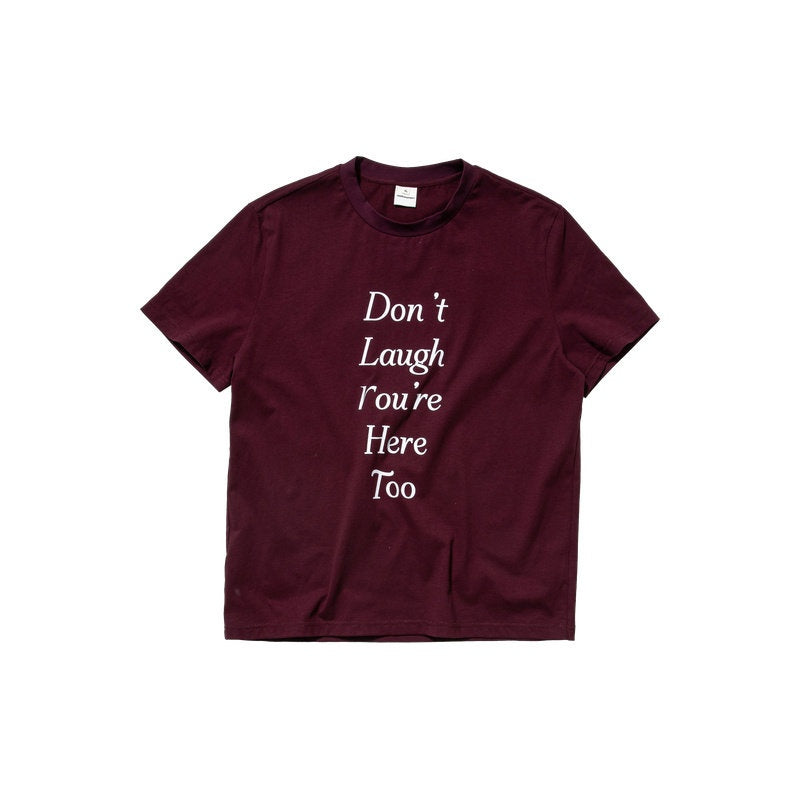Country_Moment_100%_Cotton_Relaxed_Printed_Crewneck_Wine_Red_Graphic_Short_Sleeve_T-Shirts_MISSTT