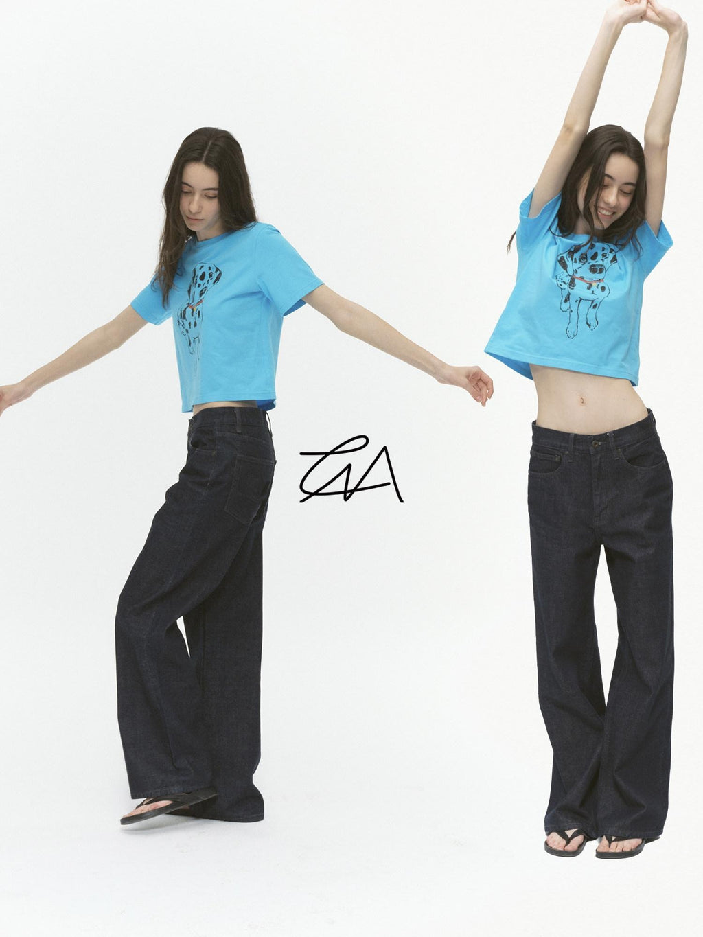 Country Moment Turquoise Animal Print Slim Fit Crewneck 100 Percent Cotton Basic Crop Tops