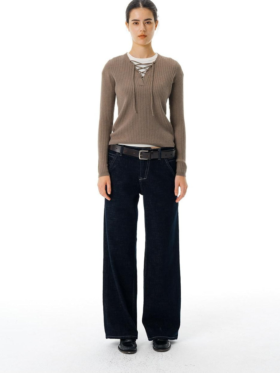 Country Moment Micro Stretch Low Waist Retro Denim Topstitch Zip Fly Youth Straight Leg Jeans