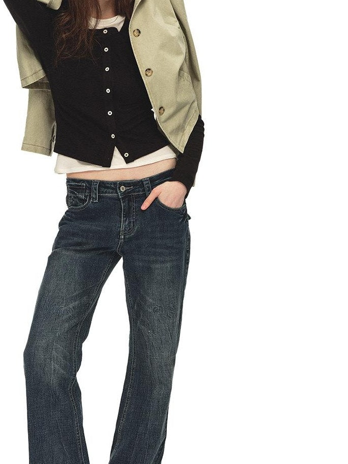 Country Moment Warm Vintage British Short Button Khaki Cotton Unisex Commuter Cropped Jackets