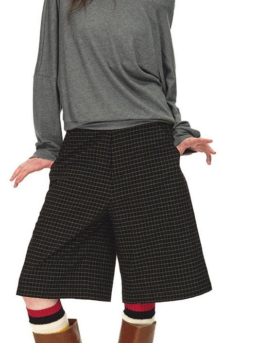 Country Moment 100 Percent Cotton Plaid Mid Rise American Casual Citywalk Mid-Length Shorts