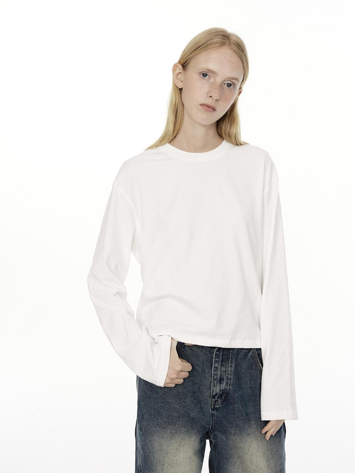 Country Moment Breathable Cotton Stretch Neutral Standard Fit Unisex Long Sleeve T-Shirts