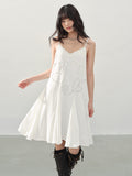 DDGIRL_studio_Soft_Beaded_Girly_A_Line_V-neck_Spaghetti_Strap_Cotton_Wedding_Midi_Dresses_MISSTT