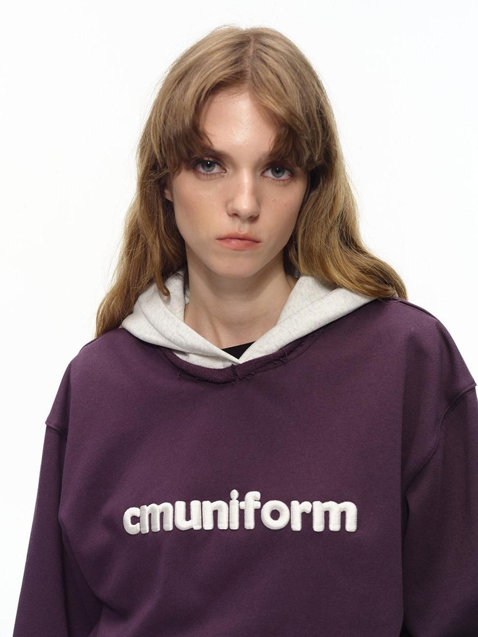 Country Moment Warm Thick Oversized Colorblock Cotton Blend Unisex Casual Letter Print Hoodie