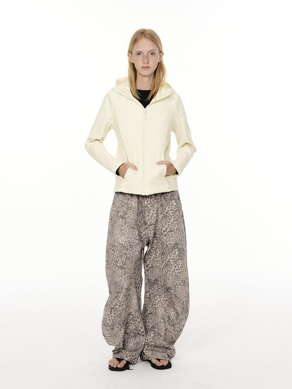 Country Moment 95% White Duck 700Fp Patchwork Hooded Short Loose Women Commuter Down Jackets