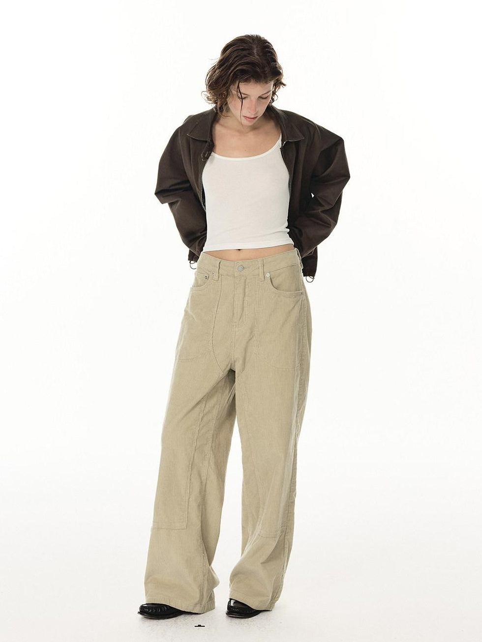 Country Moment Reversible Cotton Relaxed Raglan Unisex Checked Zip Pockets Cropped Jackets