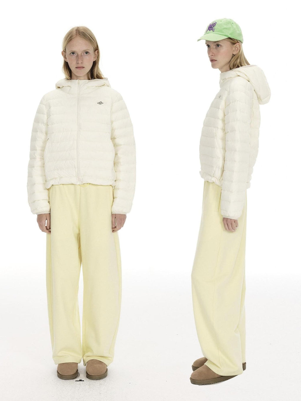 Country Moment 90 Percent White Duck Down Casual Short Hooded Zipper Women Down Jackets