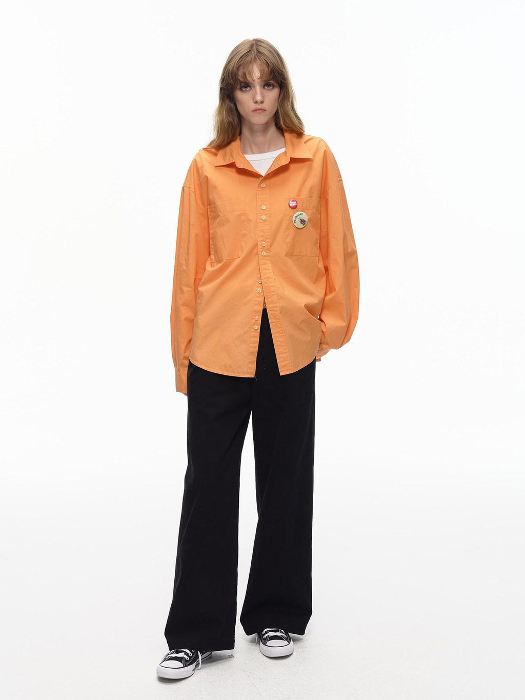 Country Moment Moisture Wicking Cotton Loose Button Long Sleeve Unisex American Collar Shirts