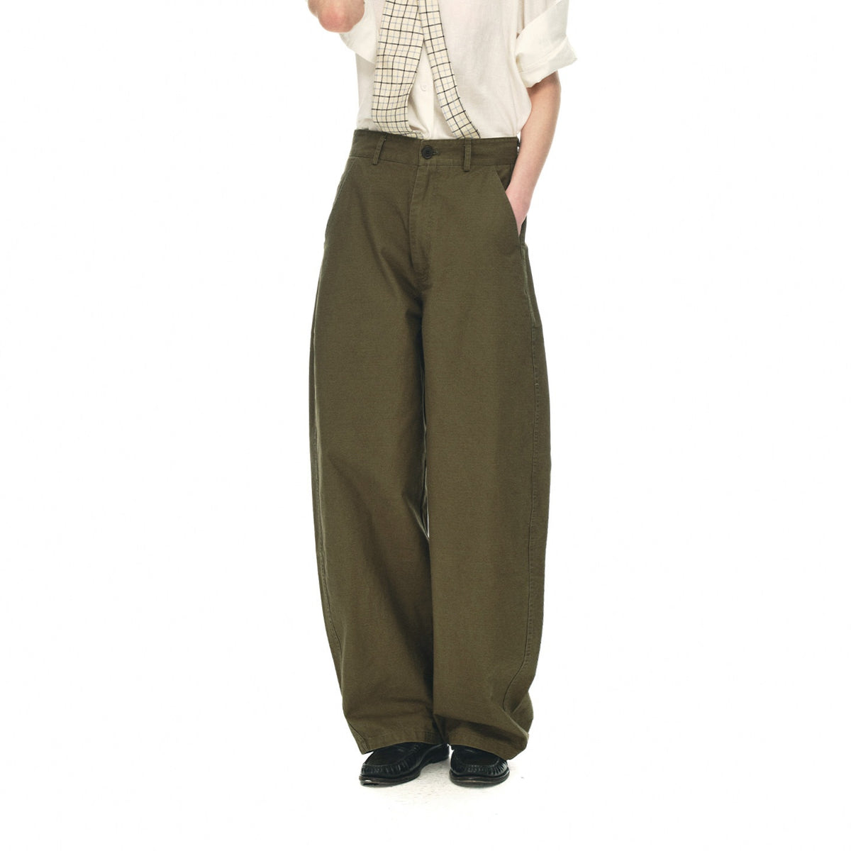 Country_Moment_Relaxed_Cotton_Button_Fly_Natural_Waist_Casual_Army_Green_Wide_Leg_Pants_MISSTT