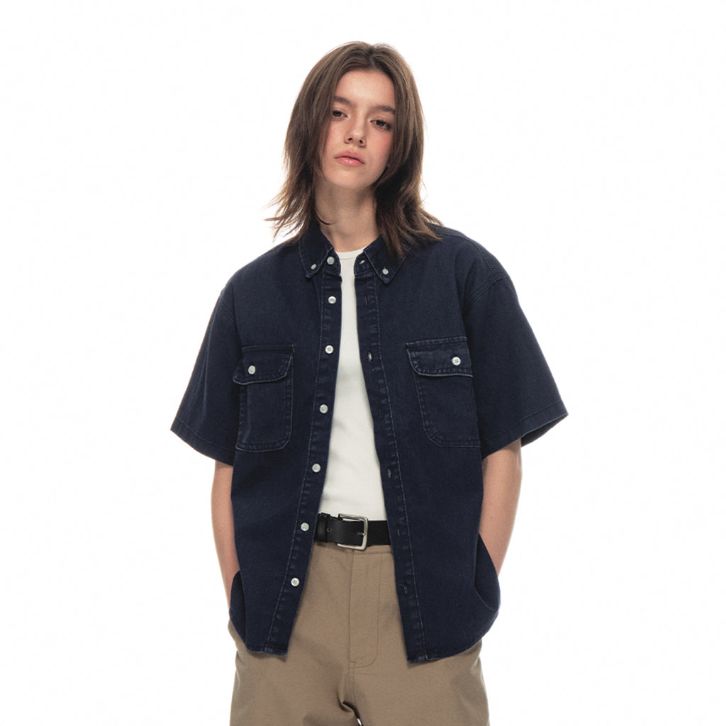 Country_Moment_Breathable_100%_Cotton_Patch_Pocket_Turn_Down_Collar_Regular_Men_Indigo_Shirts_MISSTT