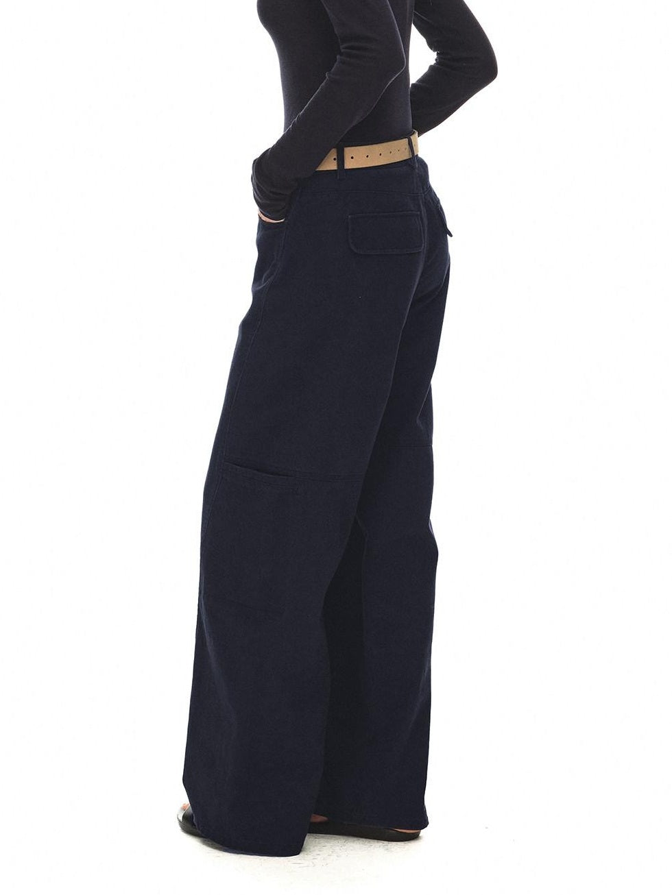 Country Moment Breathable Cotton Retro Wide Leg 3D Tailoring Youth Cargo Pants
