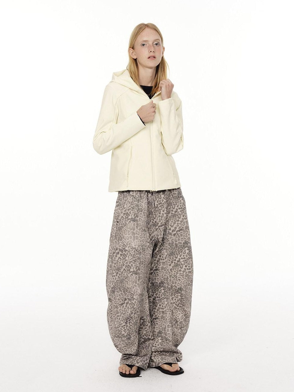 Country Moment 95% White Duck 700Fp Patchwork Hooded Short Loose Women Commuter Down Jackets