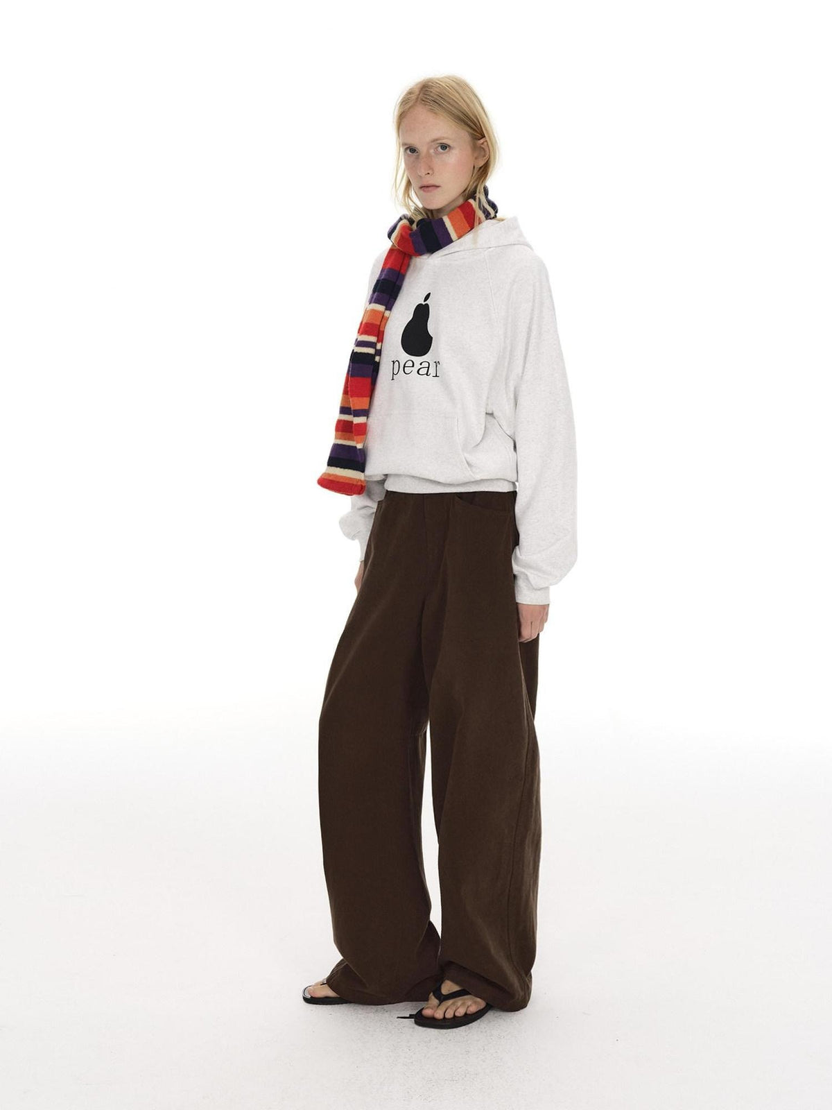 Country Moment Breathable Washed Cotton Relaxed Vintage Workwear Brown Straight Pants