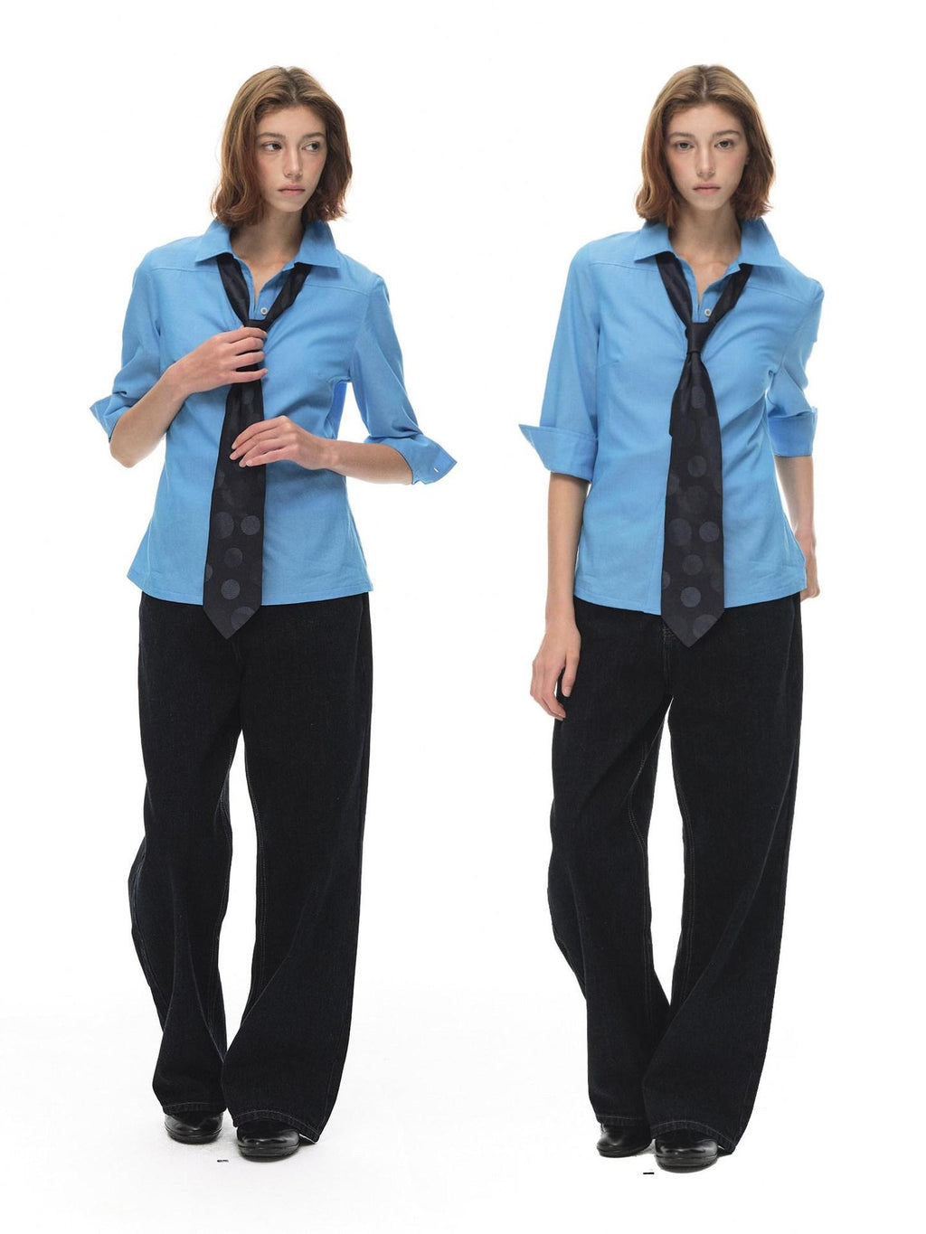Country Moment Breathable Cotton Slim Fit Collared 3 4 Sleeve Pocket Women Citywalk Shirts