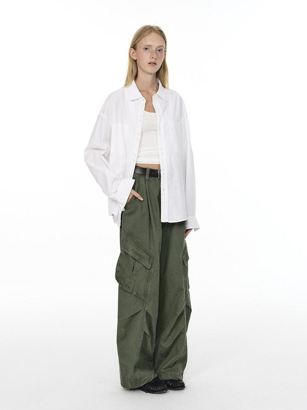 Country Moment Breathable Cotton Linen Loose Fit Button Front Collared Unisex Shirts