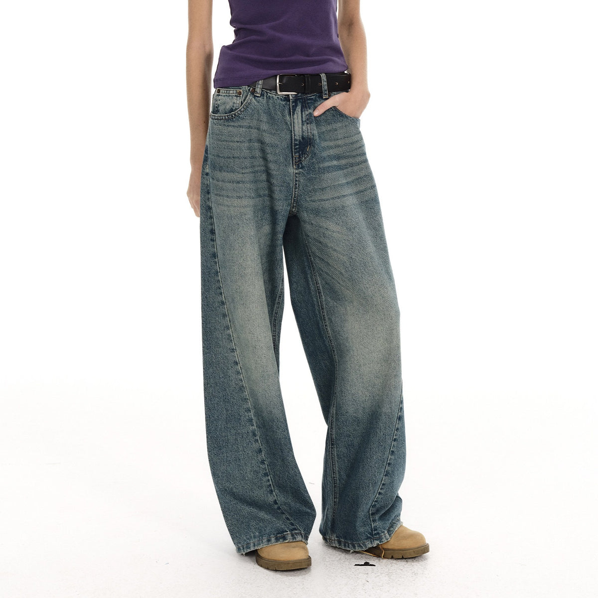 Country_Moment_Breathable_Washed_Blue_Gradient_Vintage_Mid_Rise_Button_Fly_Wide_Leg_Jeans_MISSTT