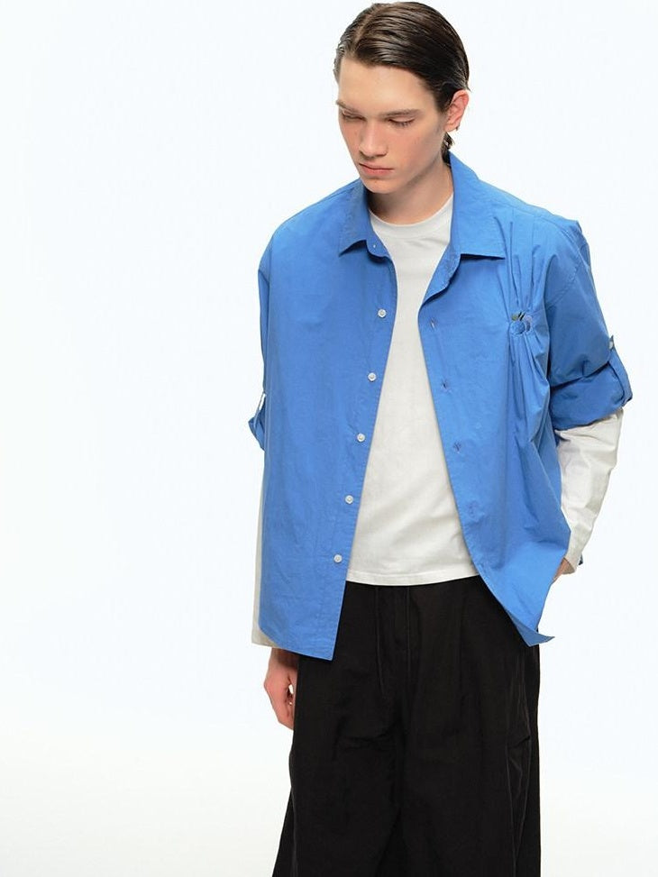 Country Moment Soft 100% Cotton Loose Fit Collared Button Youth Casual American Solid Shirts