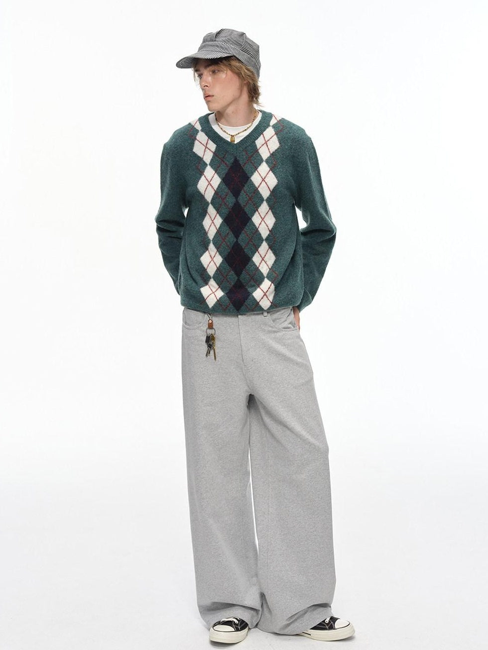 Country Moment Durable Cotton Blend Relaxed Fit Casual Youth Gray Stretch Straight Pants