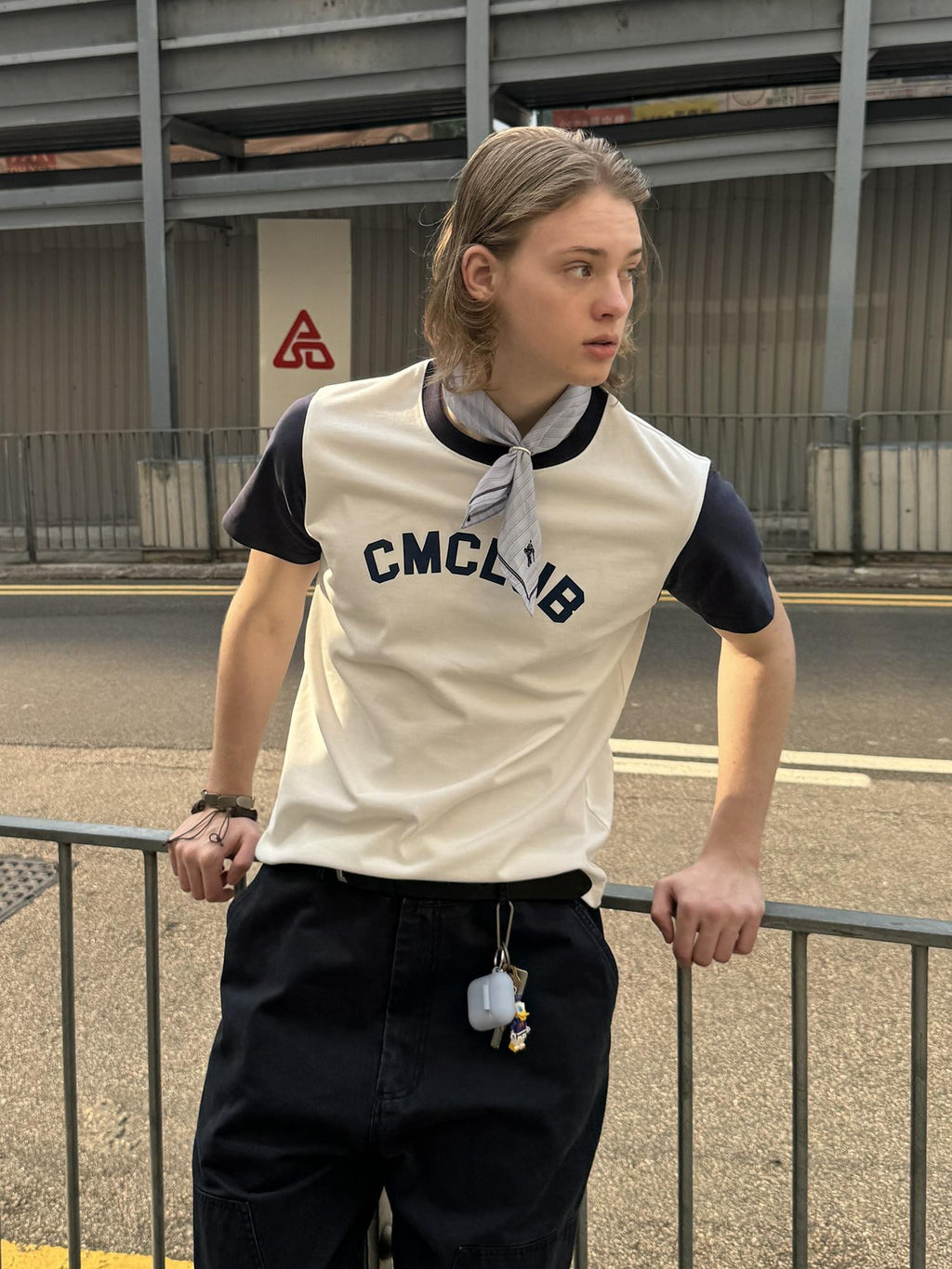 Country Moment Slim Fit Cotton Crew Neck Logo Print Casual Youth White Short Sleeve T-Shirts
