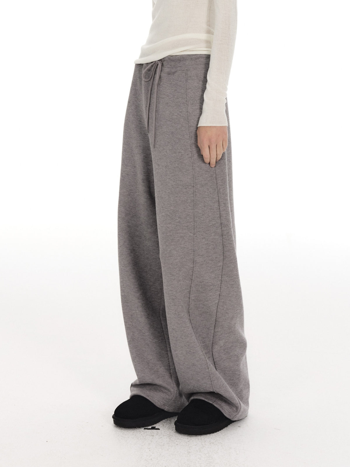 Country_Moment_Warm_Wool_Lined_Pleated_Drawstring_Loose_Fit_Gray_Straight_Sweatpants_MISSTT