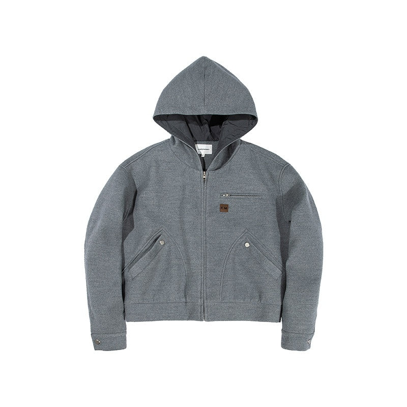 Country_Moment_Cozy_Lightweight_Hooded_Loose_Fit_Short_Grey_Youthful_Casual_Kids_Puffer_Jackets_MISSTT