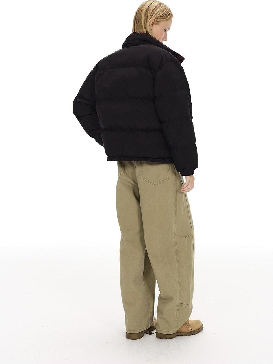 Country Moment Comfortable Cotton Mid Rise Straight Leg Unisex Casual Khaki White Cargo Pants