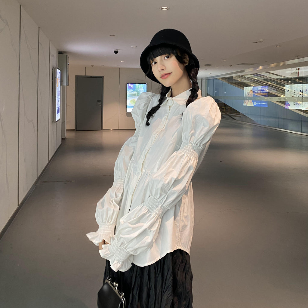 DDGIRL_studio_Shape_Retaining_Office_Straight_Fit_Polo_Collar_Button_Long_Sleeve_Women_Blouses_MISSTT