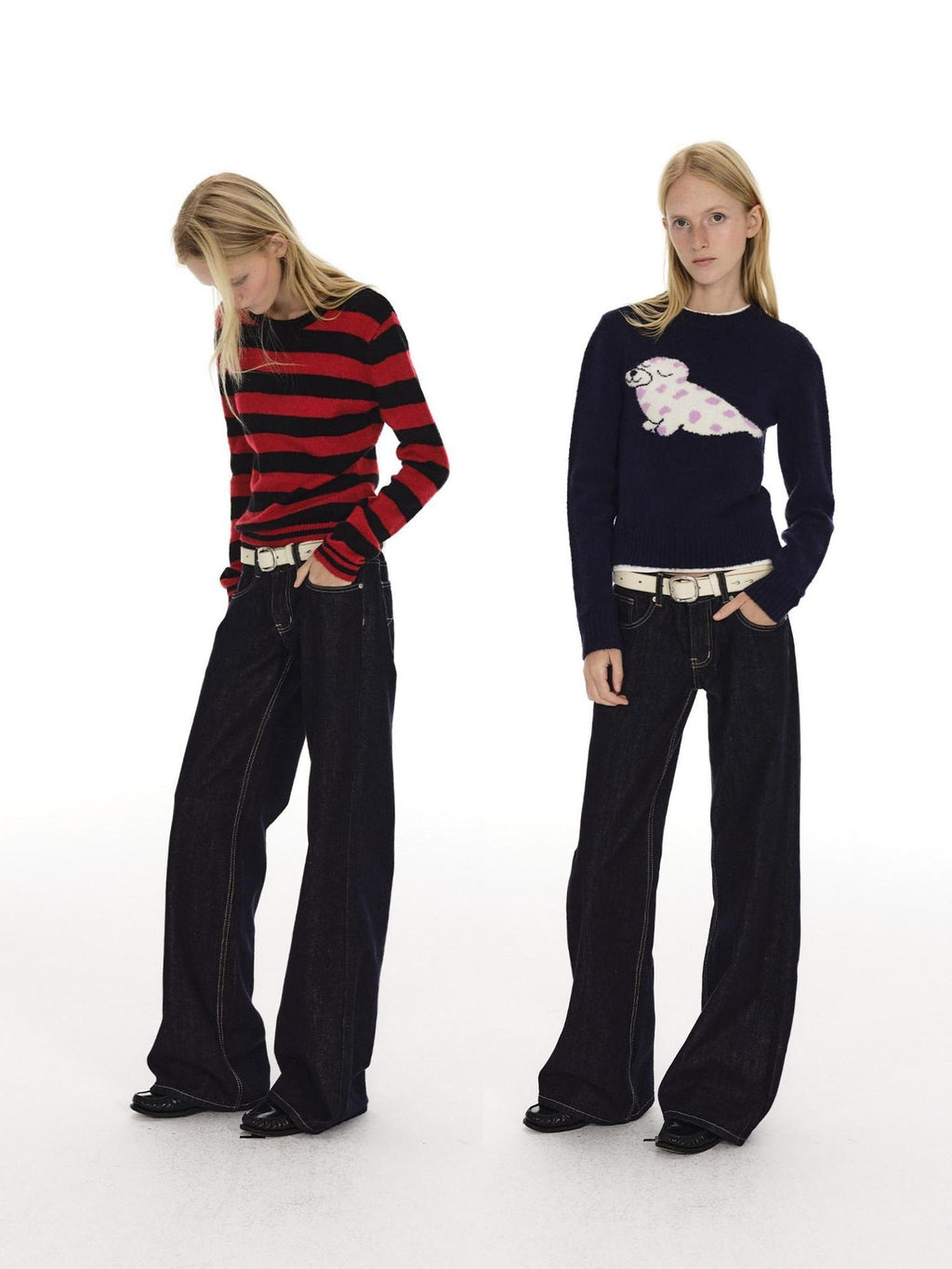 Country Moment Blue Cotton Blend Low Rise Zip Fly Fitted Casual Youth Washed Straight Leg Jeans