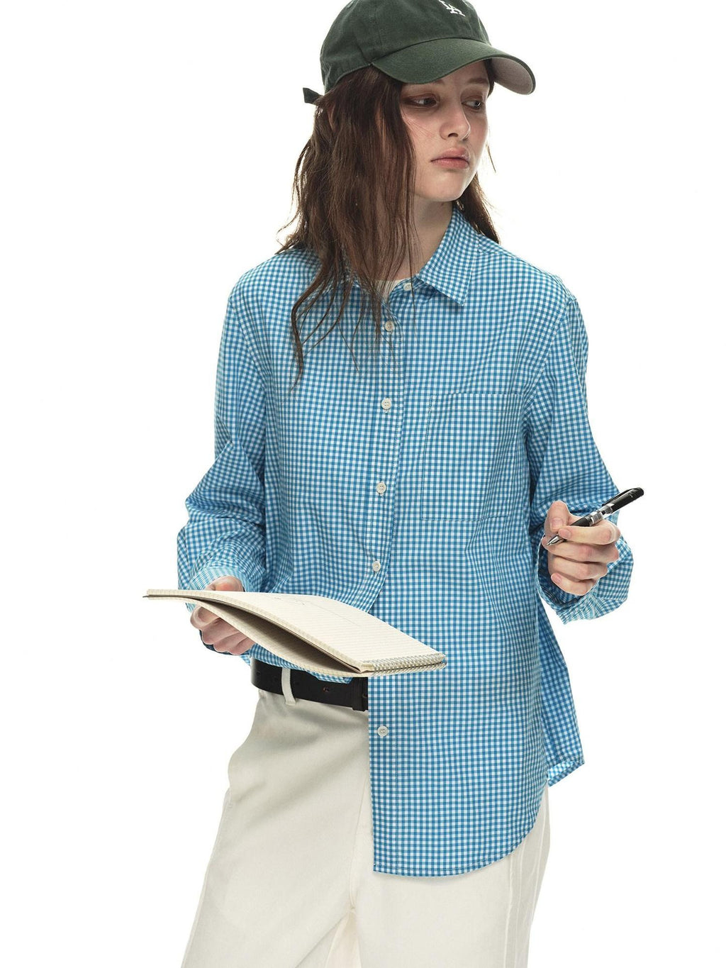 Country Moment Breathable 100% Cotton Loose Fit Drop Shoulder Plaid Button Unisex Shirts