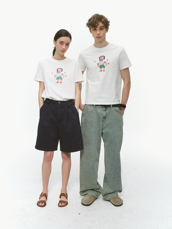 Country Moment 100 Percent Cotton Loose Fit Printed Unisex Short Sleeve T-Shirts