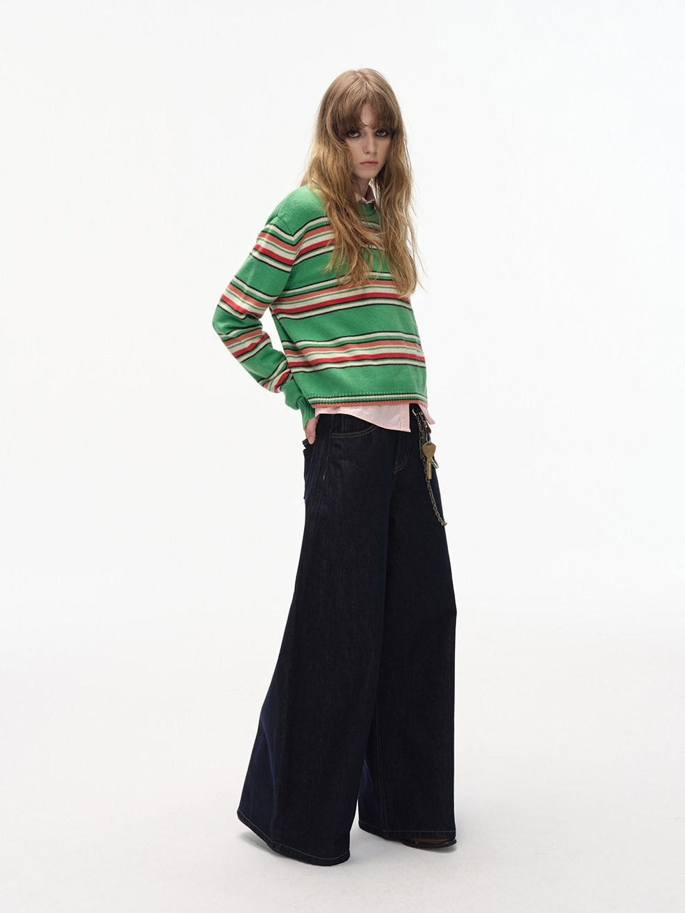 Country Moment High Waist Durable Cotton American Relaxed Raw Denim Non Stretch Wide Leg Jeans