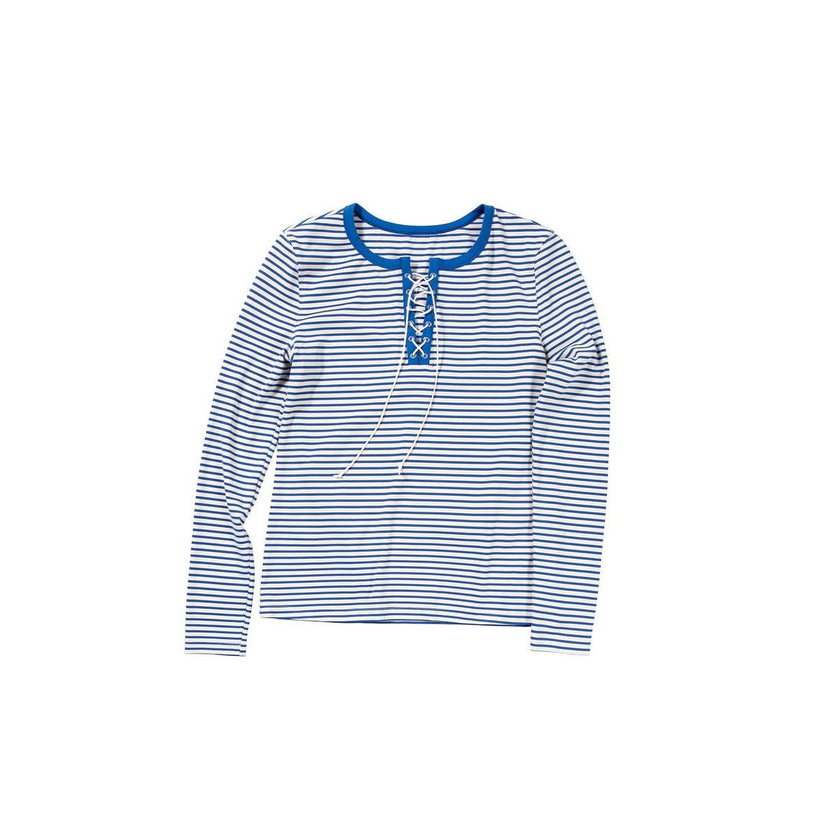 Country_Moment_Stretch_Polyester_Henley_Tie_Blue_White_Striped_Unisex_Long_Sleeve_T-Shirts_MISSTT