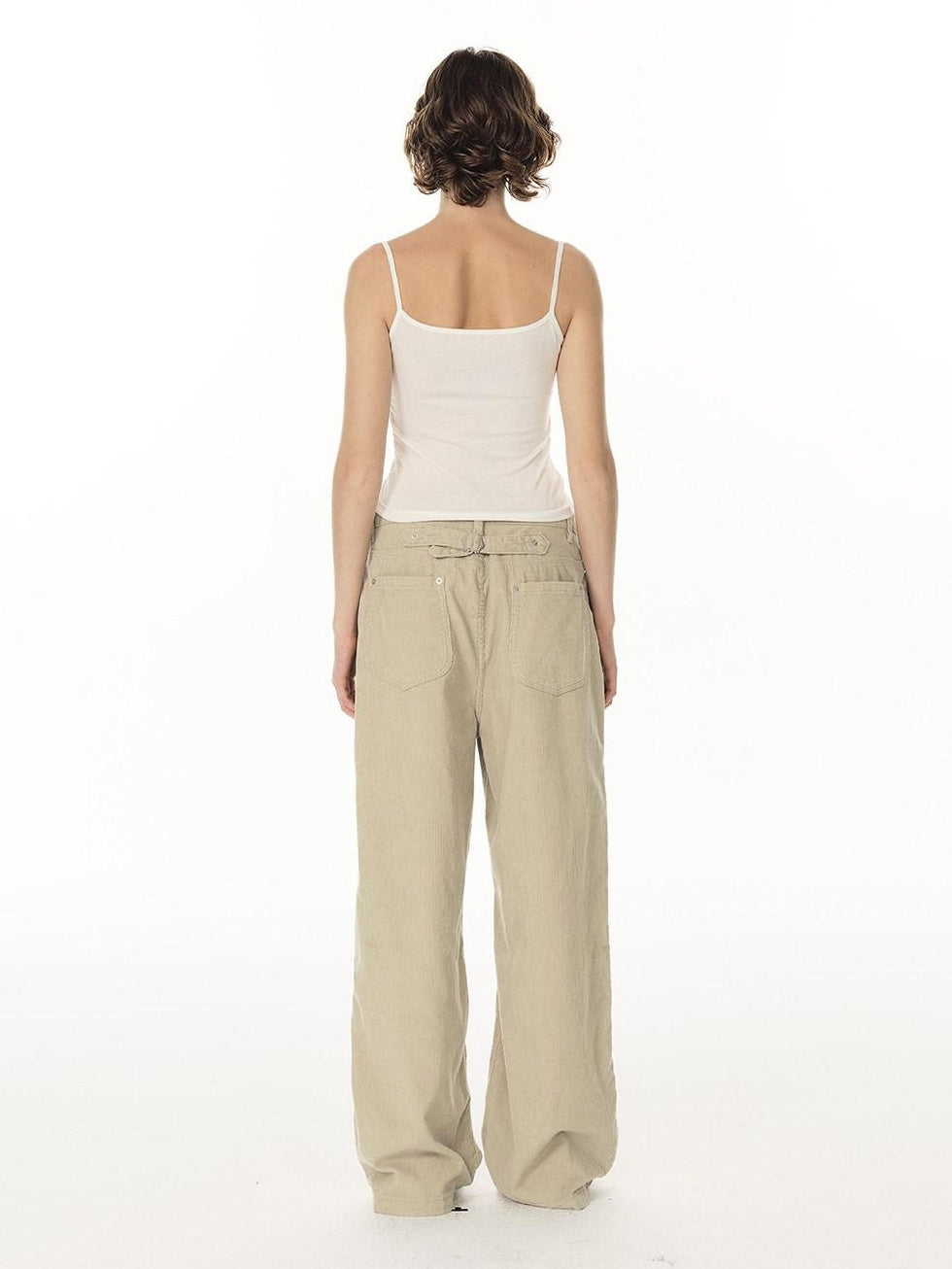Country Moment Soft 100 Percent Cotton Loose Straight Leg Mid Rise Casual Mens Cargo Pants