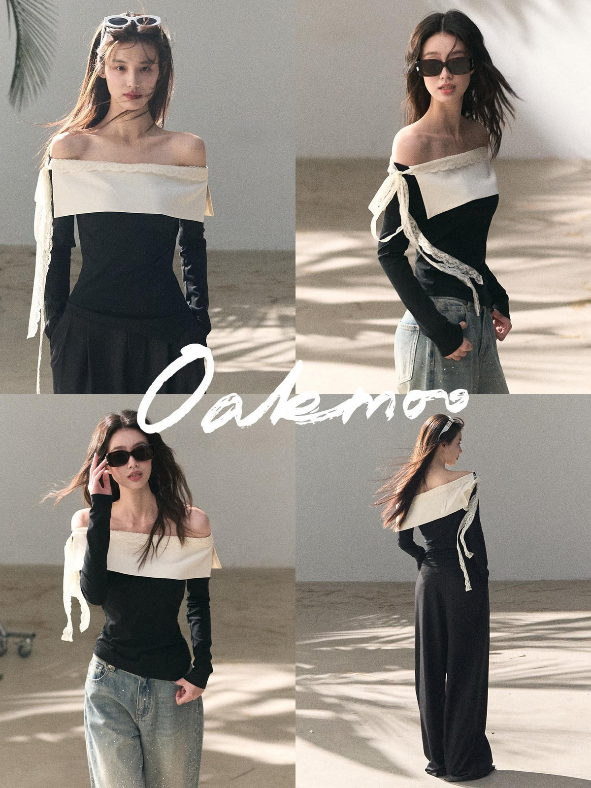 7 OAKMOO Soft Long Sleeve Two Piece Casual Loungewear For Women Pastel Top & Pants Sets