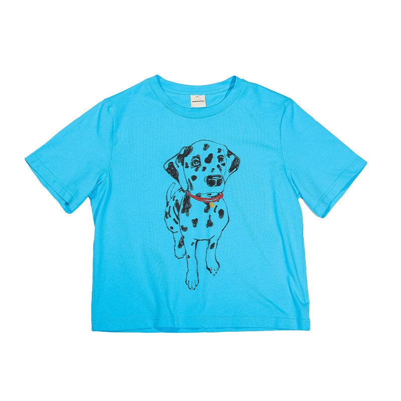 Country_Moment_Turquoise_Animal_Print_Slim_Fit_Crewneck_100_Percent_Cotton_Basic_Crop_Tops_MISSTT