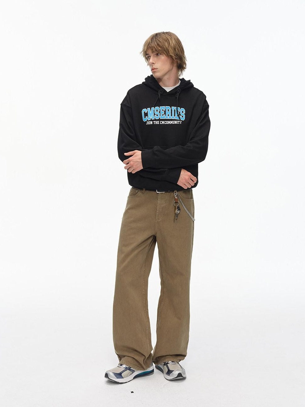 Country Moment 100 Percent Cotton Loose Fit Pullover Ink Print American Youth Unisex Hoodie