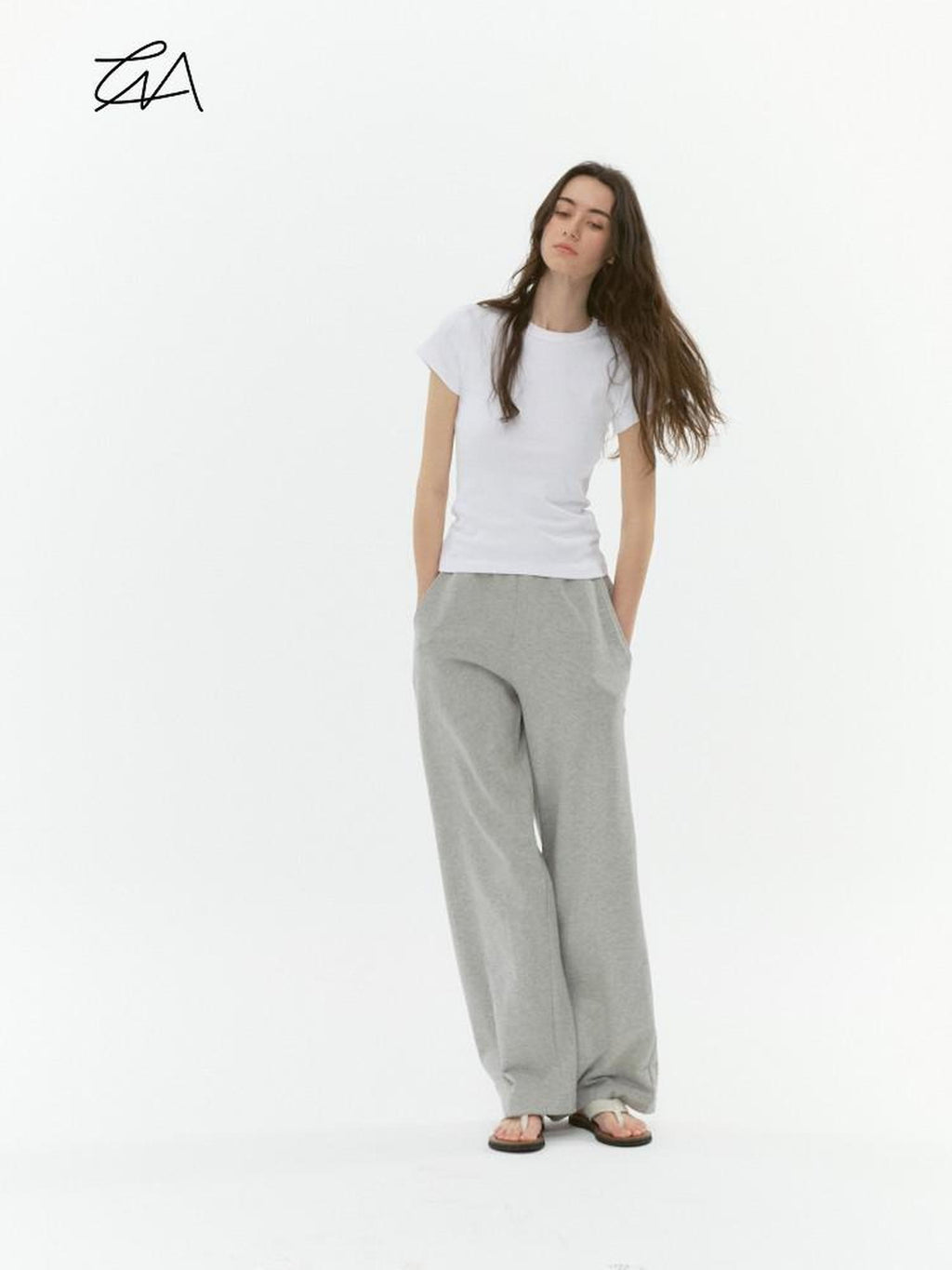 Country Moment 100 Percent Cotton Relaxed Straight Leg Elastic Waist Casual Sweatpants