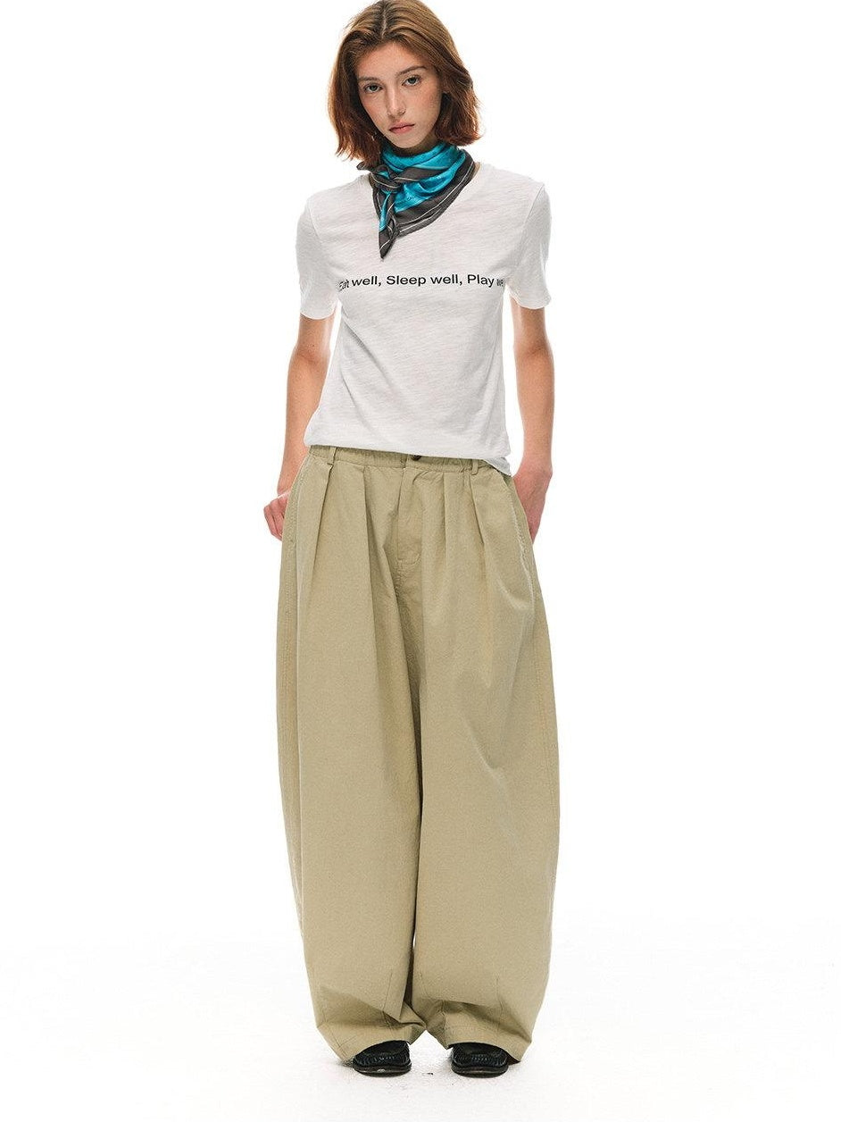 Country Moment Breathable Bamboo Slub Cotton Loose Fit Letter Print Women Short Sleeve T-Shirts