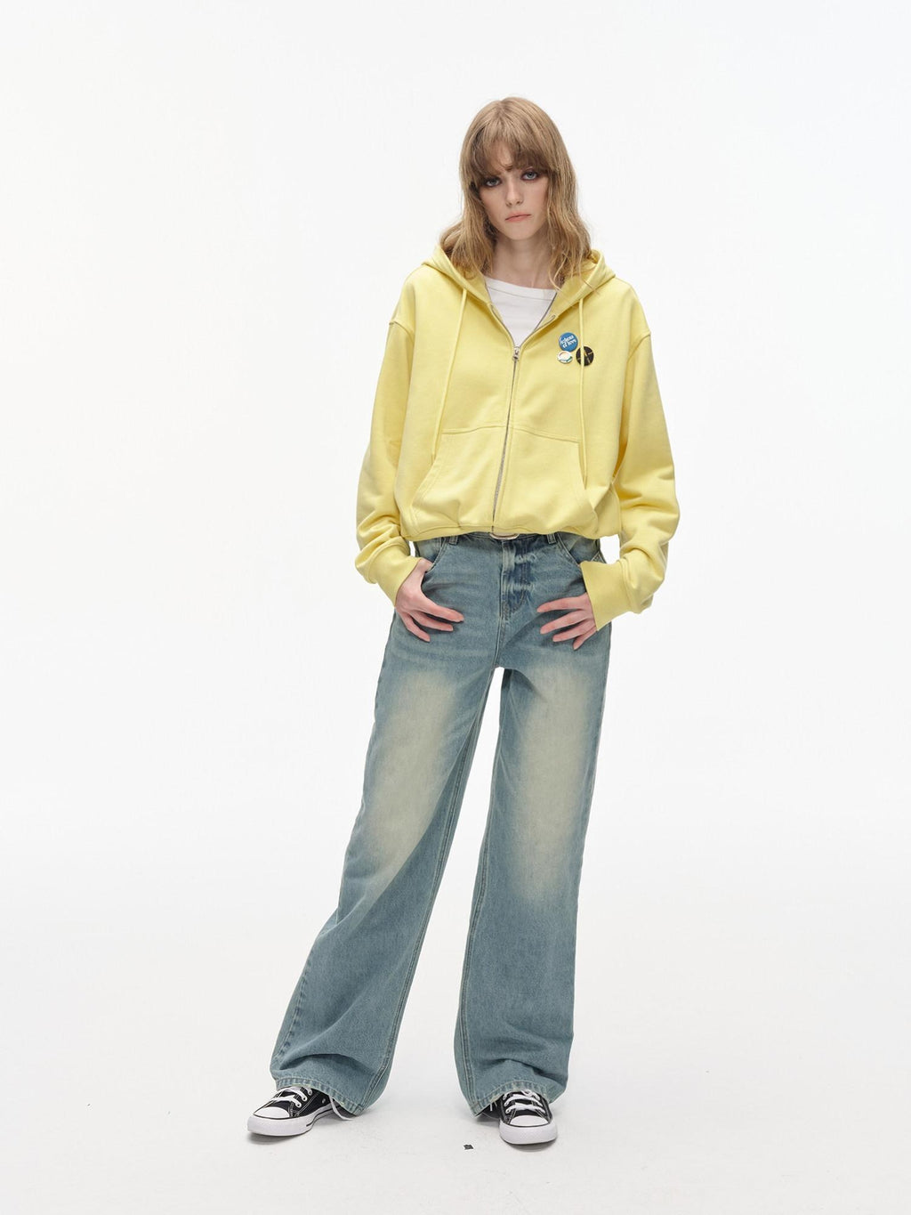 Country Moment Cozy Midweight Zip Front Oversized American Style Unisex Cotton Blend Hoodie