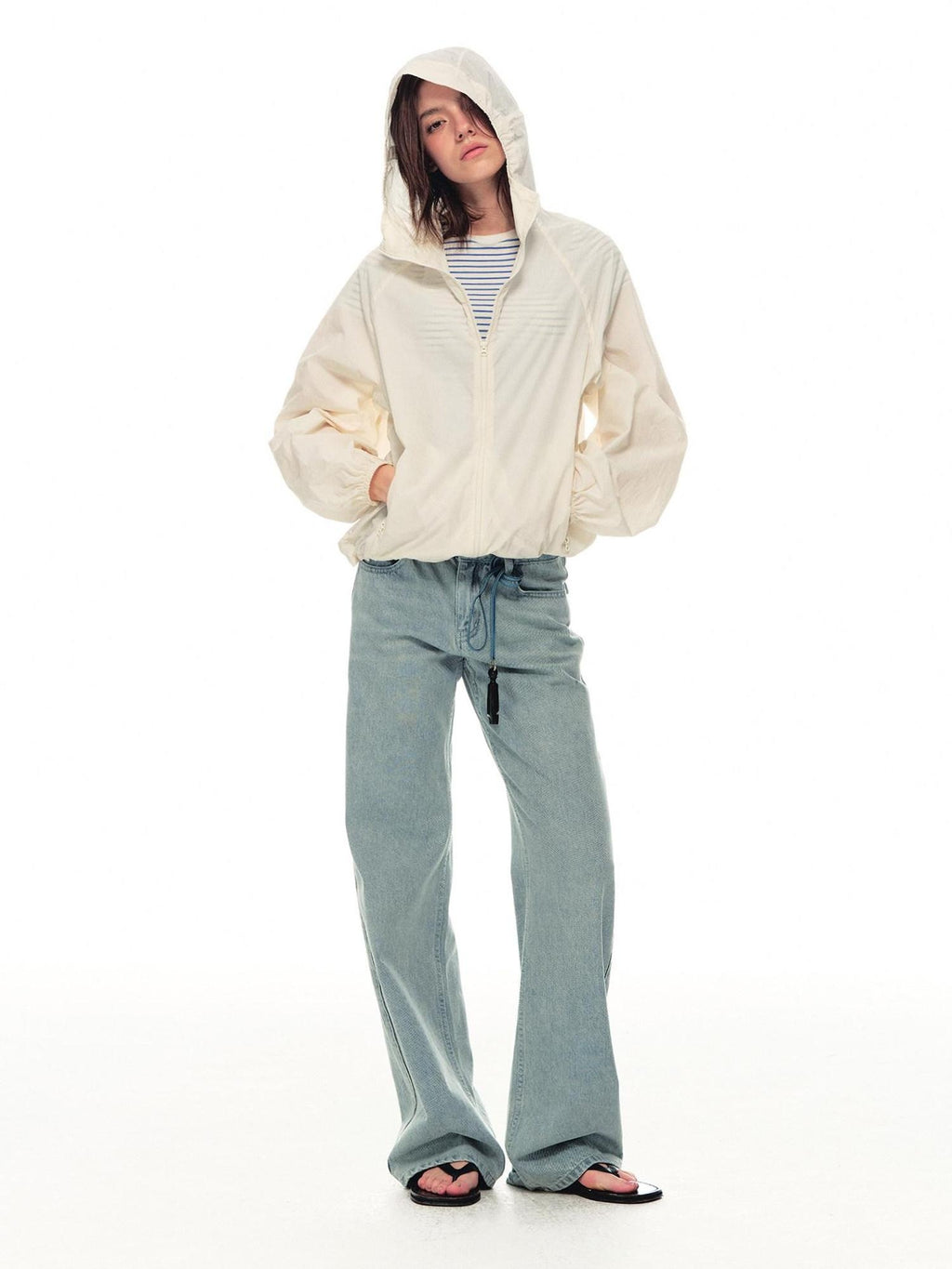 Country Moment Breathable Midrise Waterwash Loose Unisex Casual Cotton Wide Leg Jeans