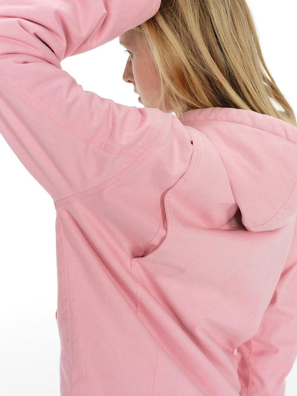 Country Moment Cozy Fleece Lined Oversized Zip Up Casual Unisex Pink Cotton Hoodie