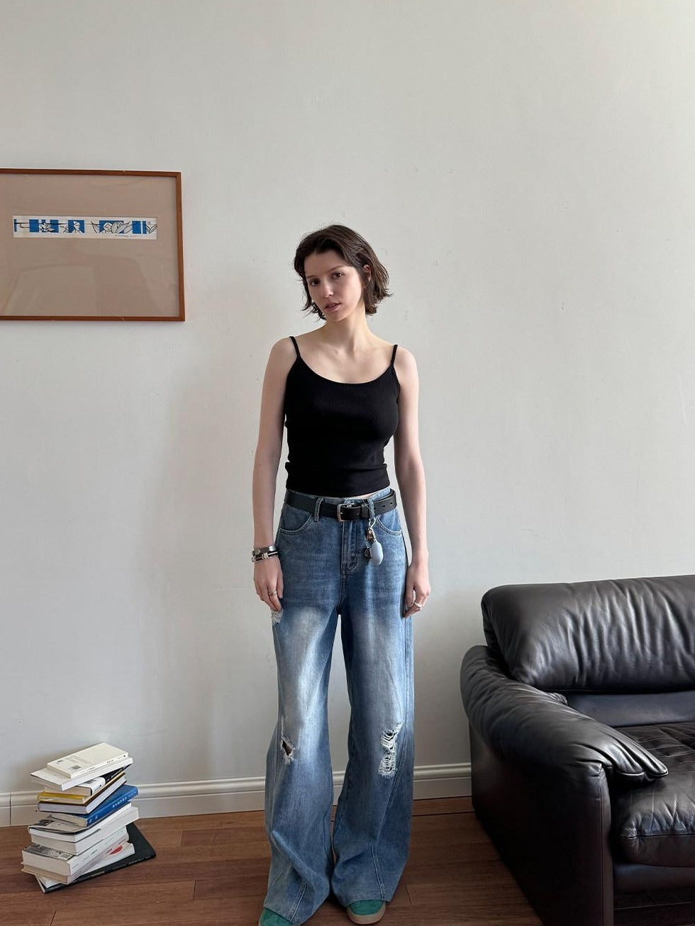 Country Moment Soft Stretch Cotton Slim Fit Cropped Tank Women Solid Unlined Camisoles