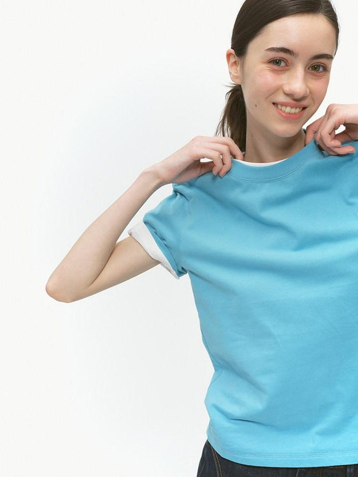 Country Moment 100% Cotton Soft Loose Fit Crew Neck Unisex Solid Basic Short Sleeve T-Shirts