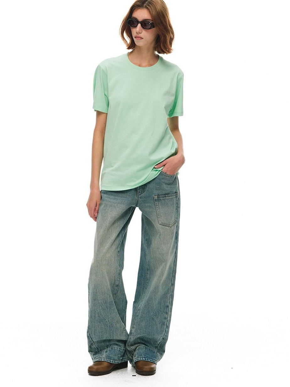 Country Moment Cooling Antibacterial Uv Cotton Blend Loose Casual Womens Short Sleeve T-Shirts