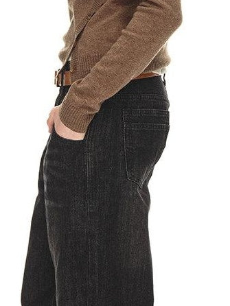 Country Moment Soft Wool Blend Slimming Relaxed Fit Asymmetric V-neck Women Commuter Sweaters