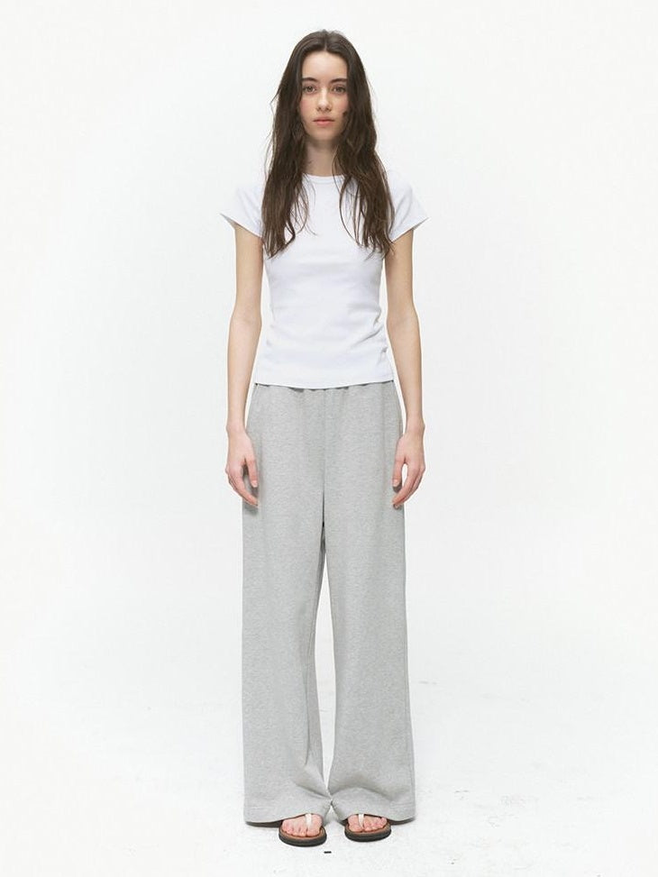 Country Moment 100 Percent Cotton Relaxed Straight Leg Elastic Waist Casual Sweatpants