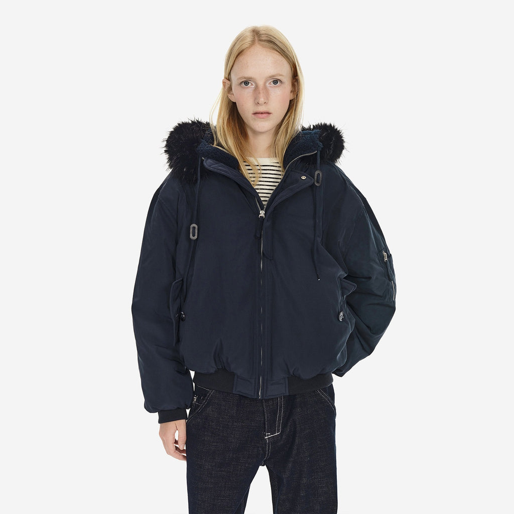 Country_Moment_Warm_Hooded_Retro_Short_Zip_Ribbed_Hem_Unisex_Navy_Puffer_Jackets_MISSTT