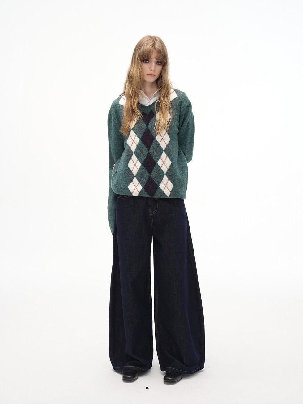 Country Moment High Waist Durable Cotton American Relaxed Raw Denim Non Stretch Wide Leg Jeans