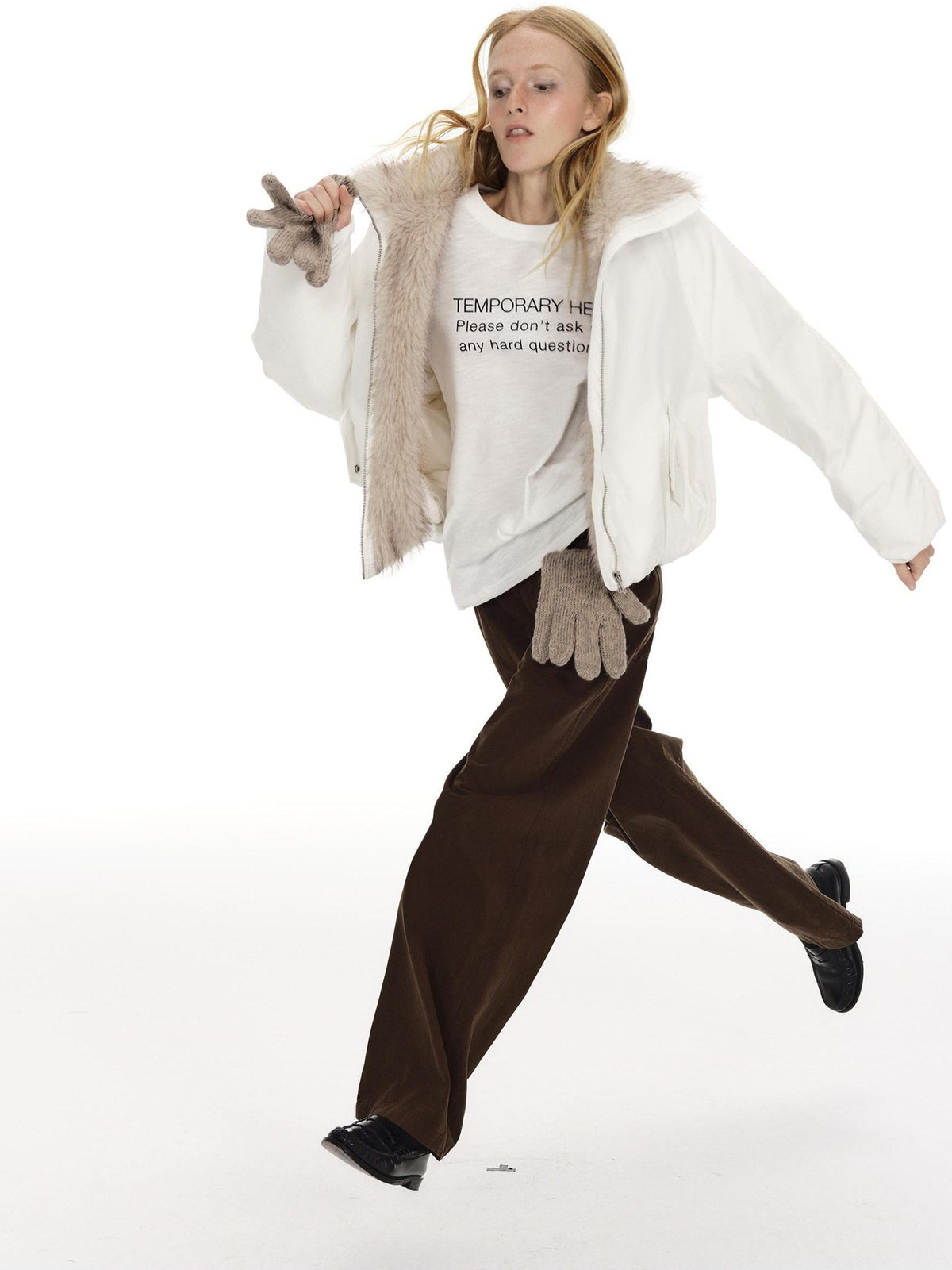 Country Moment 90% White Duck Down 650Fp Fur Collar Loose Short Women City Casual Down Jackets